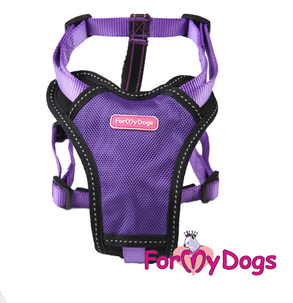 Шлейка ForMyDogs фиолетовая (L)