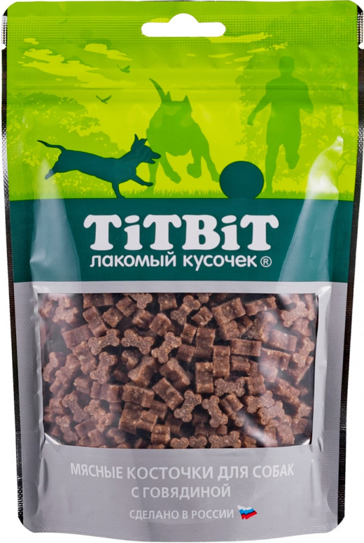 Лакомство для собак Titbit Косточки мясные с говядиной  145г