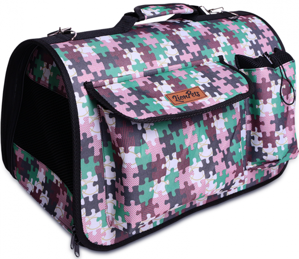 Сумка переноска для животных Lion LM6492 с карманами (Размер 3 (45x29x27 см))