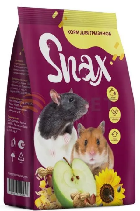 Корм Snax для всех видов грызунов, 400 г