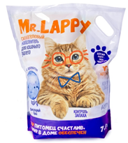 Наполнитель Mr Lappy силикагелевый Прохладный бриз 7,6 л