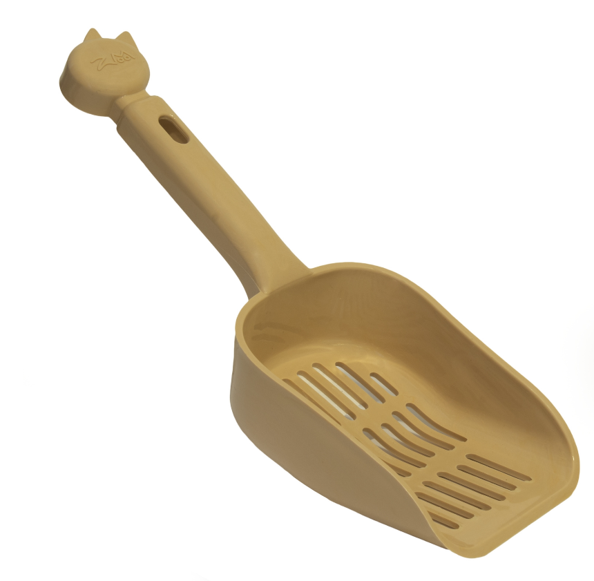 Yami-Yami Совок для туалета с мелкой сеткой, размер 9x25x4 см, бежевыйn