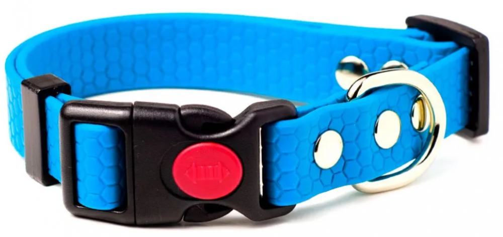 Ошейник из биотана PerseiLine, влагостойкий, БИОТАН М многоразм С ФИКСАТОРОМ 20" 28-45 см