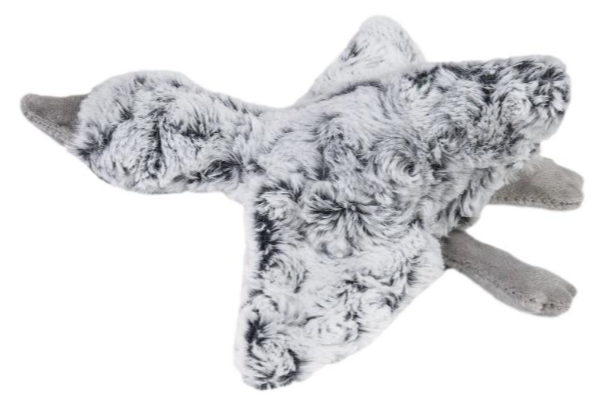 Моськи-Авоськи Игрушка для собак Утка Дарси с пищалкой, серая 22*23*7,5 см