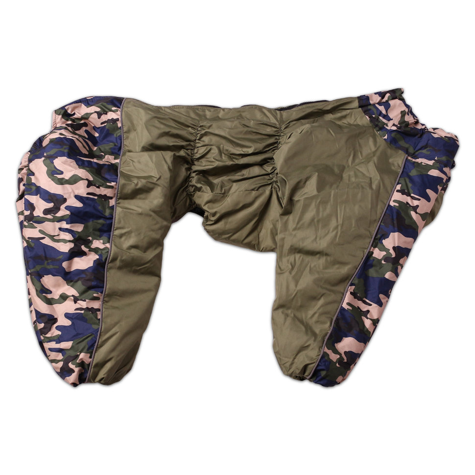 Зимний комбинезон для собаки Lion KLM-302 на мальчика, цвет: оливковый (Размер 3 (спинка 64 см, обхват шеи 34-56 см, обхват груди 70-80 см)) KLM-302-3