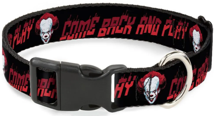 Ошейник для собак Buckle-Down с пластиковой застёжкой, "Оно Пеннивайз" мультицвет, 28-43 см