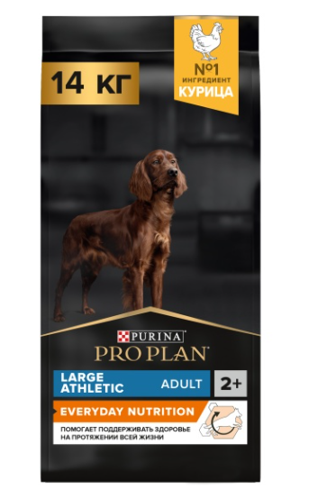 Корм Purina Pro Plan Adult Large Breed Athleti для собак крупных пород с курицей 14 кг