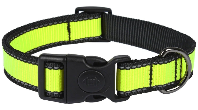 Ошейник LOOK L нейлон фиксатор св/от 25" 33-55 Rich Breed ОНЛ-325 САЛАТОВЫЙ