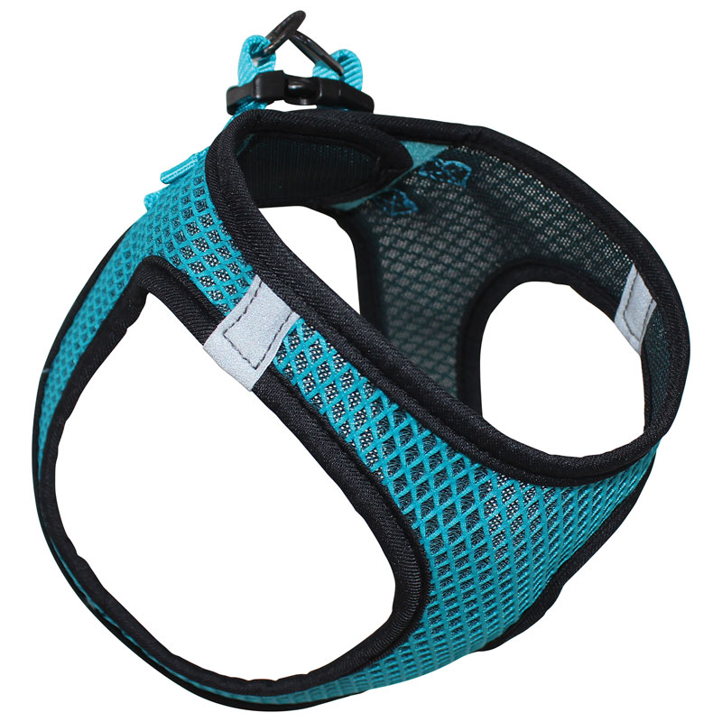 Мягкая шлейка-жилетка нейлоновая бирюзовая