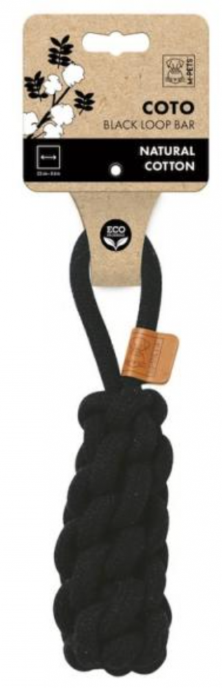 M-PETS Игрушка для собак СОТО перетяжка, 22 см, цвет черный