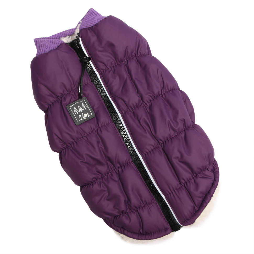 Lion жилет с мехом для собак, фиолетовый XXL