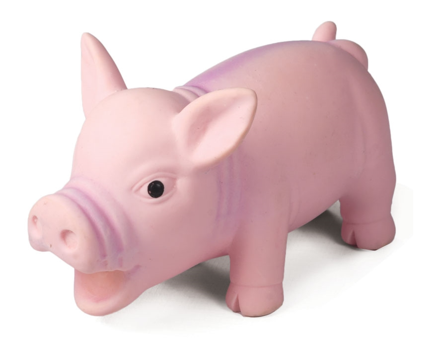 Triol игрушка для собак из латекса "Розовый поросенок", 120 мм