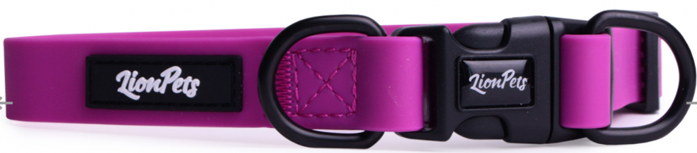 Ошейник из биотана LionPets с пластиковой пряжкой LPO-00530-6 (Фиолетовый) (Размер XL обхват шеи 40-65 см, ширина 2,5 см)
