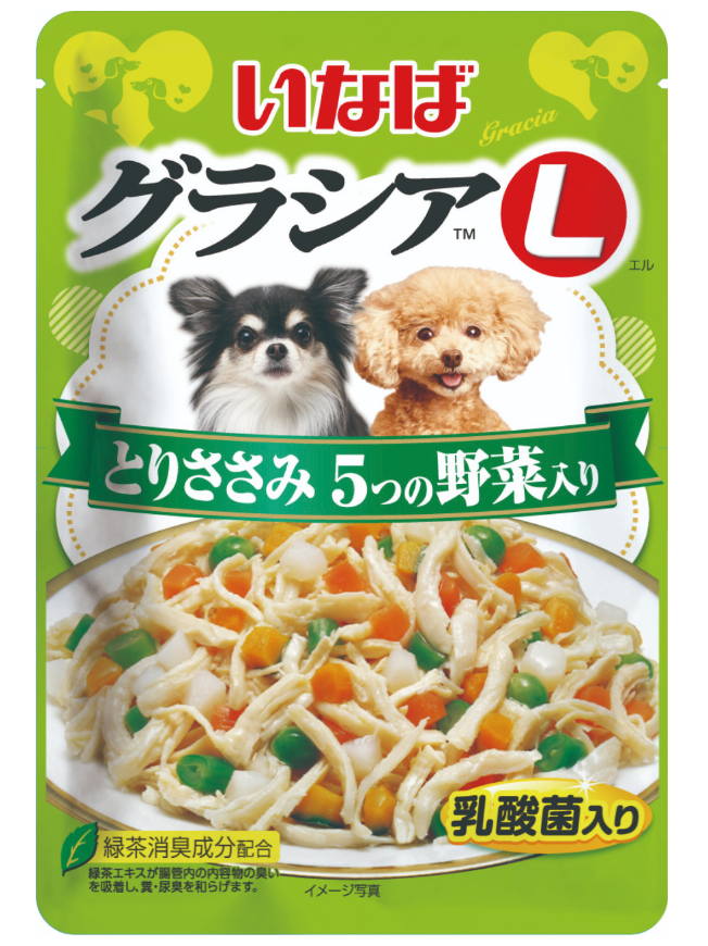 Корм Inaba Gracia L (в желе ) для собак, куриное филе с овощами, 280 г