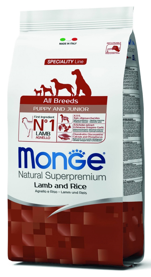 Корм Монж ЩЕНКИ Ягненок, рисом и картофелем для собак 800 г