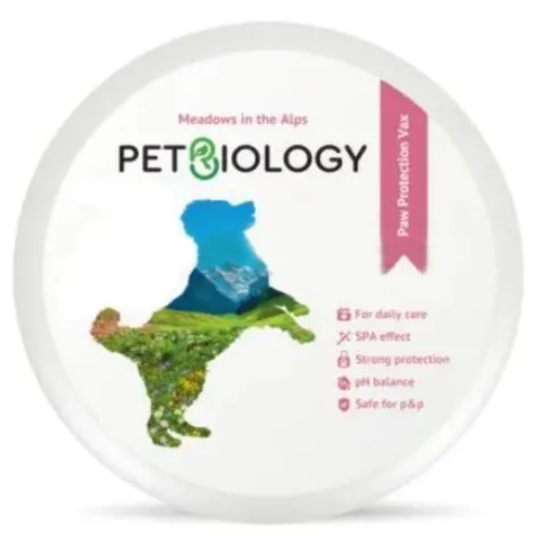 PETBIOLOGY Воск для лап собак и щенков с 2-х месяцев, Альпийские луга, 150 мл