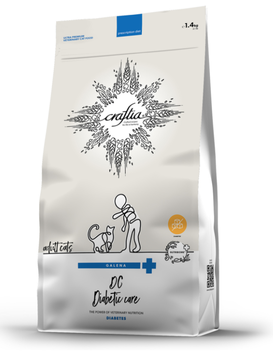 Ветеринарная диета CRAFTIA GALENA CAT DIABETIC CARE Диабетик для кошек при сахарном диабете 1,4 кг