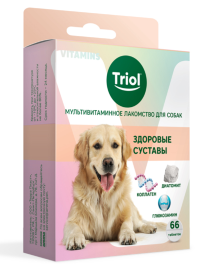 Мультивитаминное лакомство для собак "Здоровые суставы", 33г, Triol