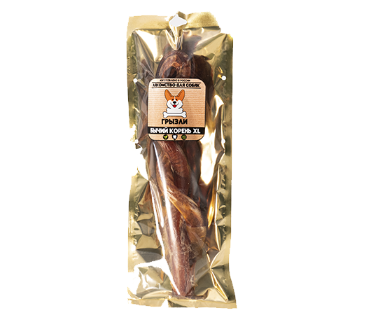 Лакомство для собак Грызли Бычий корень Косичка