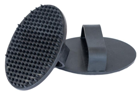 Моськи-Авоськи Расческа щётка-чесалка массажная, резиновая, 9х13хh4 см, цвет чёрный