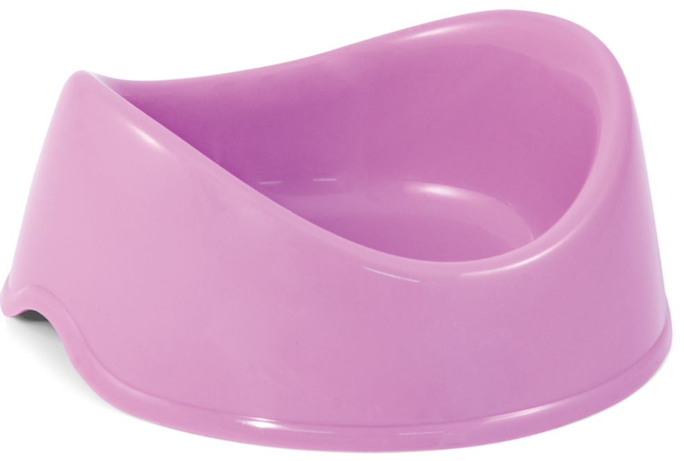 Миска для кошек и собак Triol пластиковая "Бисквит", 0,25л. сиреневая