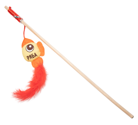 Игрушка-дразнилка для кошек "Курочка Ряба", 80-180мм/400мм, Triol