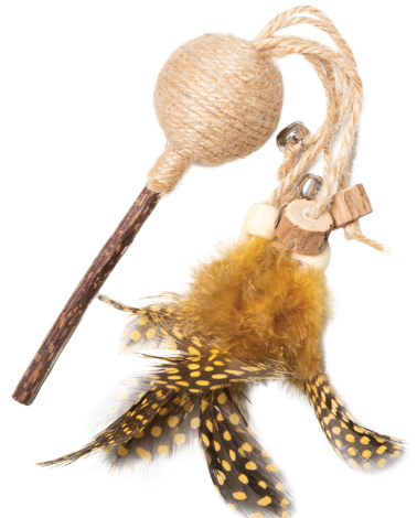 Игрушка для кошек из мататаби "Леденец на палочке", d40/270мм, серия NATURAL, Triol