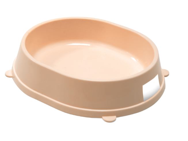 Миска для кошек и собак Triol пластиковая "Карамель", 0,2л. Цвет микс