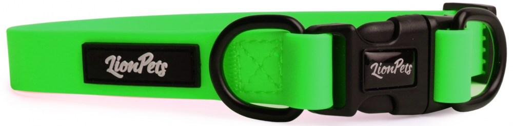 Ошейник из биотана LionPets с пластиковой пряжкой LPO-00530-3 (Зелёный) (Размер L обхват шеи 33-55 см, ширина 2,0 см)