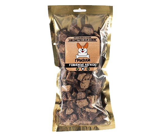 Лакомство для собак Грызли говяжье ЛЕГКОЕ для дрессуры размер М-50 г