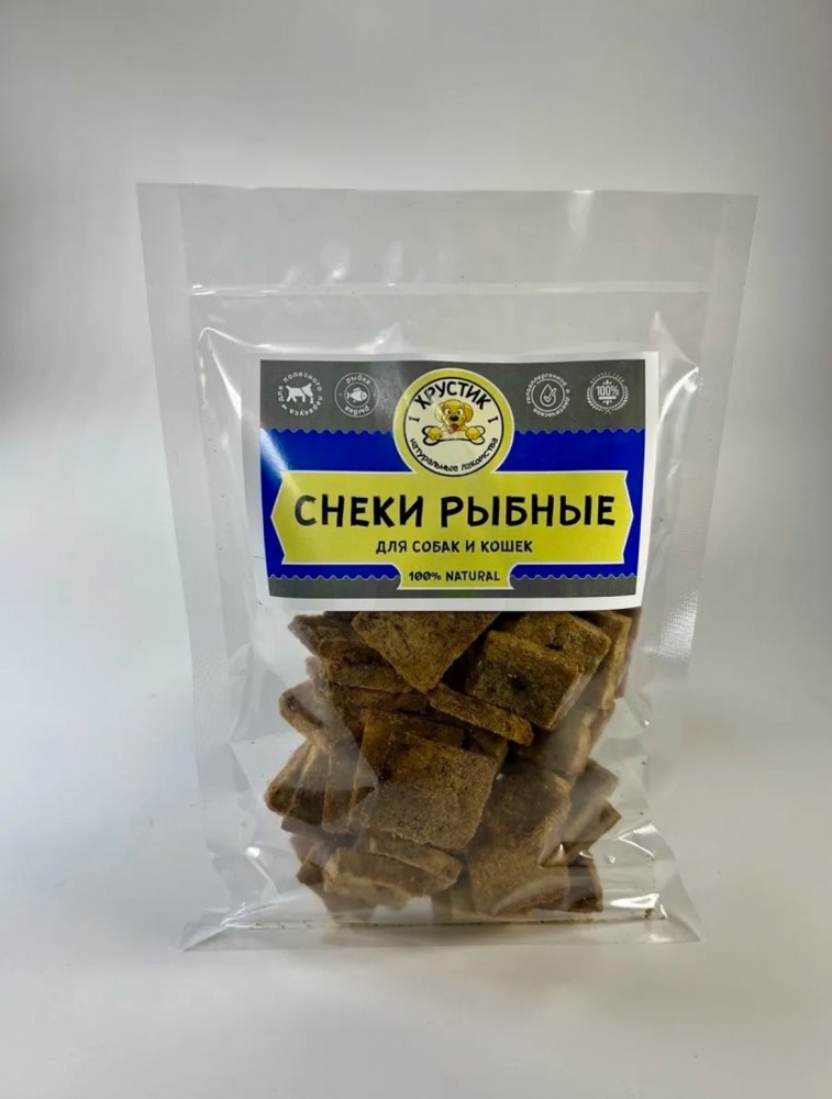 Лакомства Хрустик. Снеки рыбные тресковые 70 г