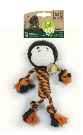 M-PETS Игрушка мягкая для собак Обезьянка Шелли, 33 см