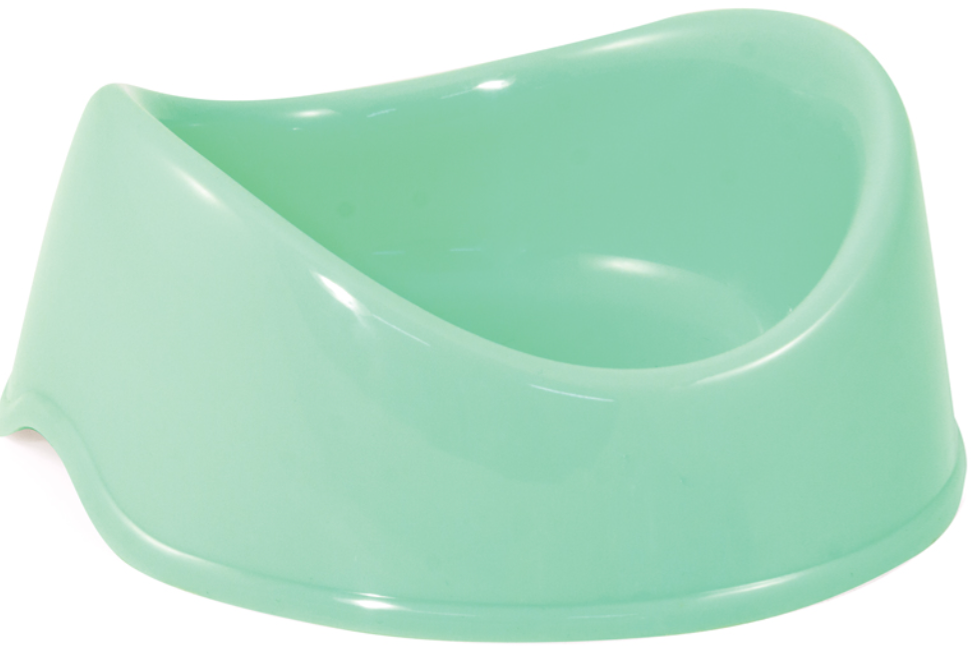 Миска для кошек и собак Triol пластиковая &quot;Бисквит&quot;, 0,25л. Бирюзовый