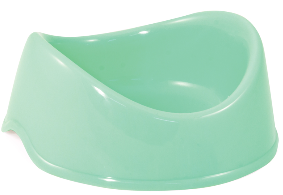 Миска для кошек и собак Triol пластиковая "Бисквит", 0,4л. Бирюзовая