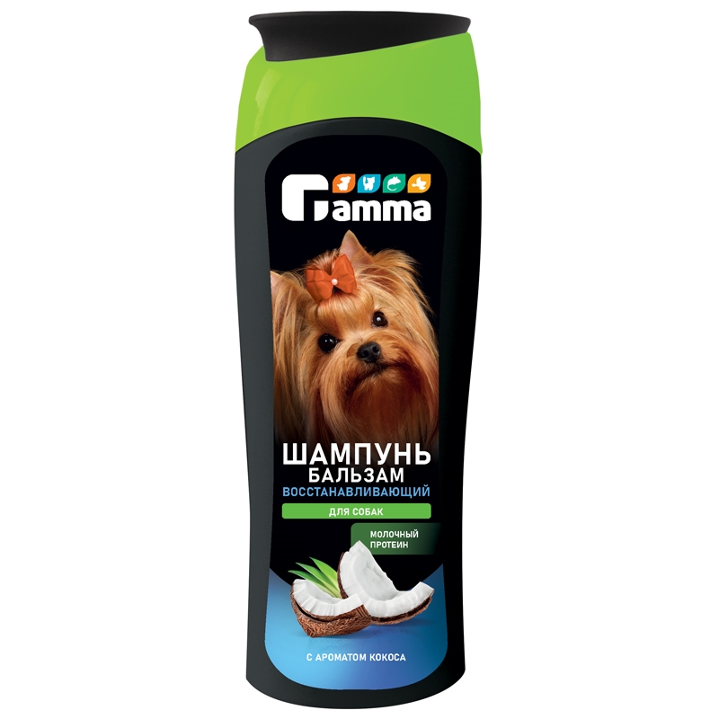 Gamma шампунь-бальзам восстанавливающий для собак, 400 мл