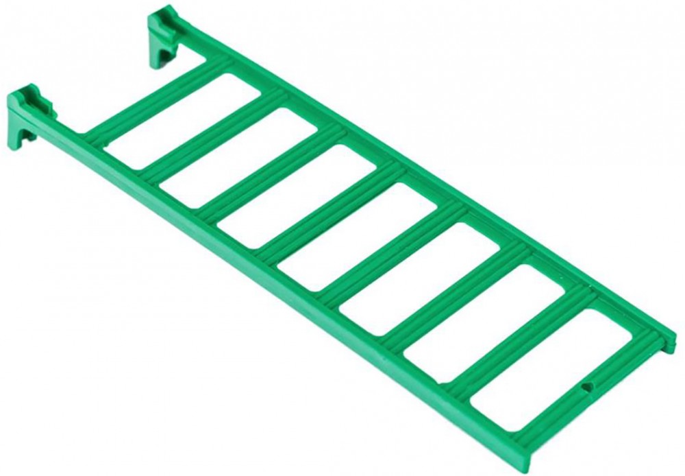 Homepet Лесенка для птиц, пластиковая, изумрудная, 5х16.5 см