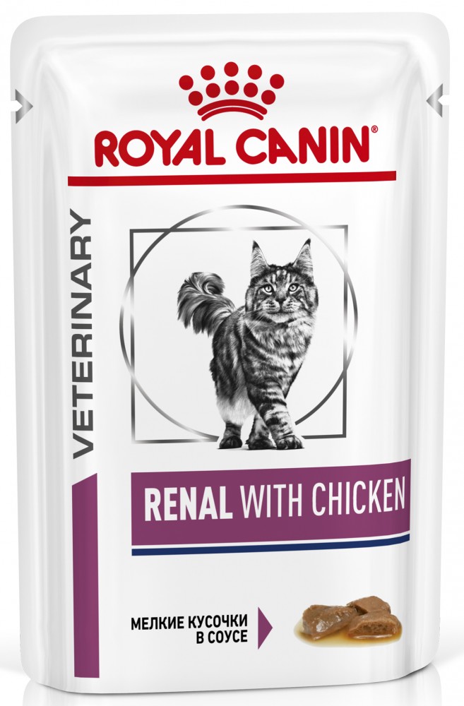 Влажный корм Royal Canin Renal S/O (вет. консервы) при лечении почек, на курице 85 г