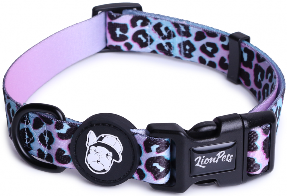 Ошейник для собак LionPets с рисунком из полиэстера LPO-00500-5 (Размер L-Обхват 40-65 см, ширина 2,5 см)