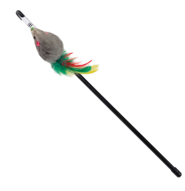 Игрушка-дразнилка для кошек "Мышка мини", 45/500мм, Triol