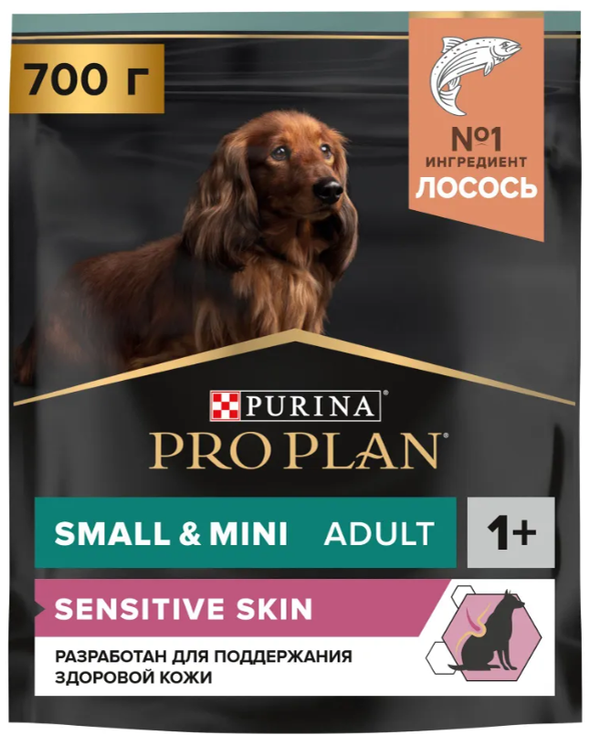 Корм Purina Pro Plan для взрослых собак малых пород с лососем и рисом