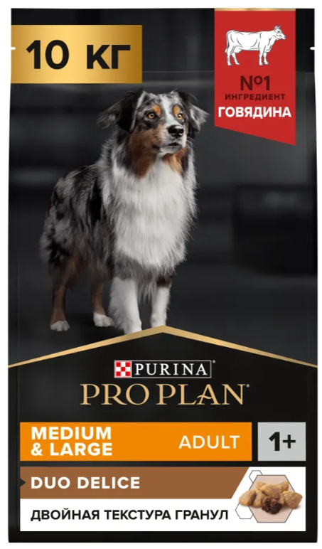Корм Purina Pro Plan Duo D&eacute;lice для взрослых собак с говядиной и рисом