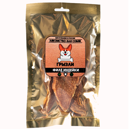 Лакомство для собак Грызли Филе Индейка 50 г