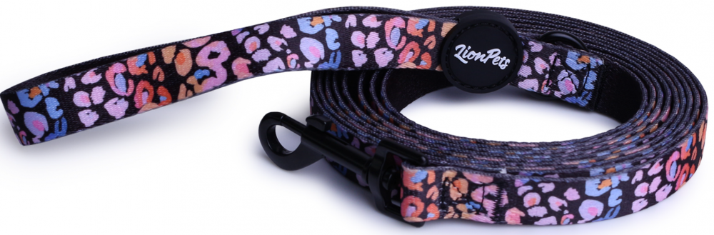 Поводок для собак LionPets с рисунком из полиэстера с (3XL-Ширина 2.5 см, длина 5 метров)
