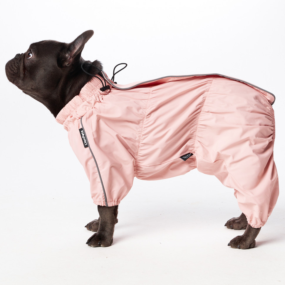 Дождевик LionPets Французский бульдог LPK9025-121 на девочку Цвет: Пудровый