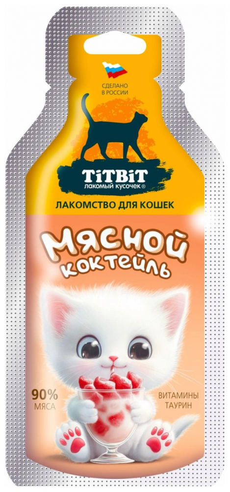 Лакомство TiTBiT для кошек Коктейль мясной 15 г