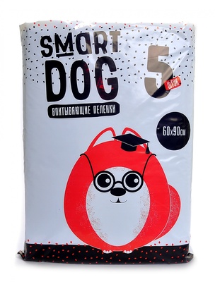 Smart Dog Впитывающие пеленки для собак 60х90, 5 шт