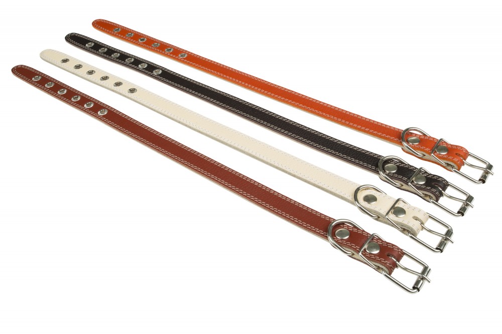 Ошейник №25 2 слоя не украшенный. Цвет в ассортименте