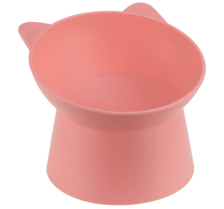 Миска Моськи авоськи пластиковая для животных КОТ 0,2л коралловая