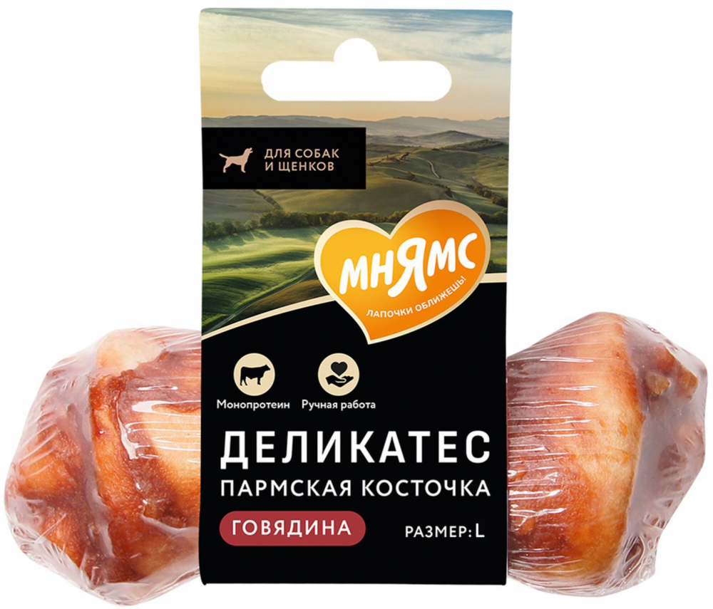 Лакомство для собак Мнямс Пармская косточка размер L