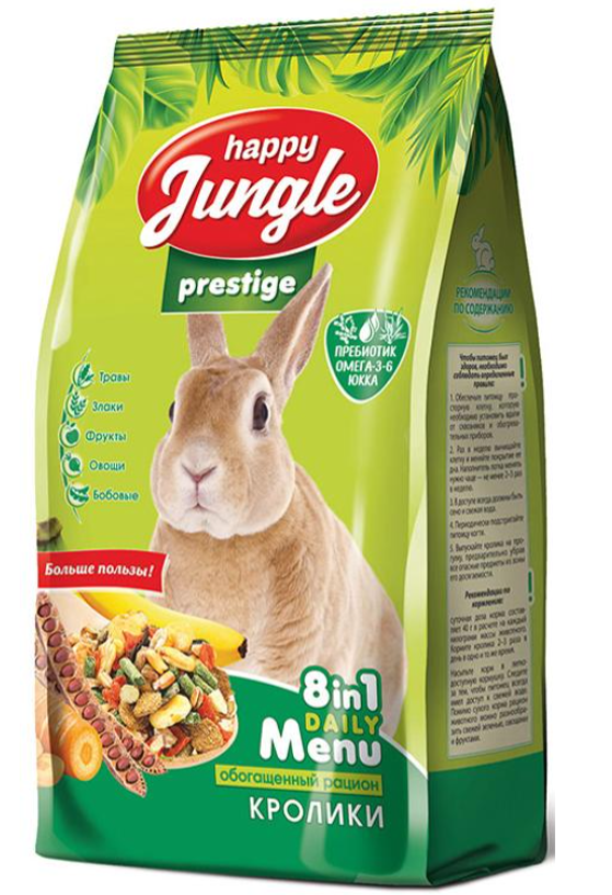 Happy Jungle, корм для кроликов, 500 г